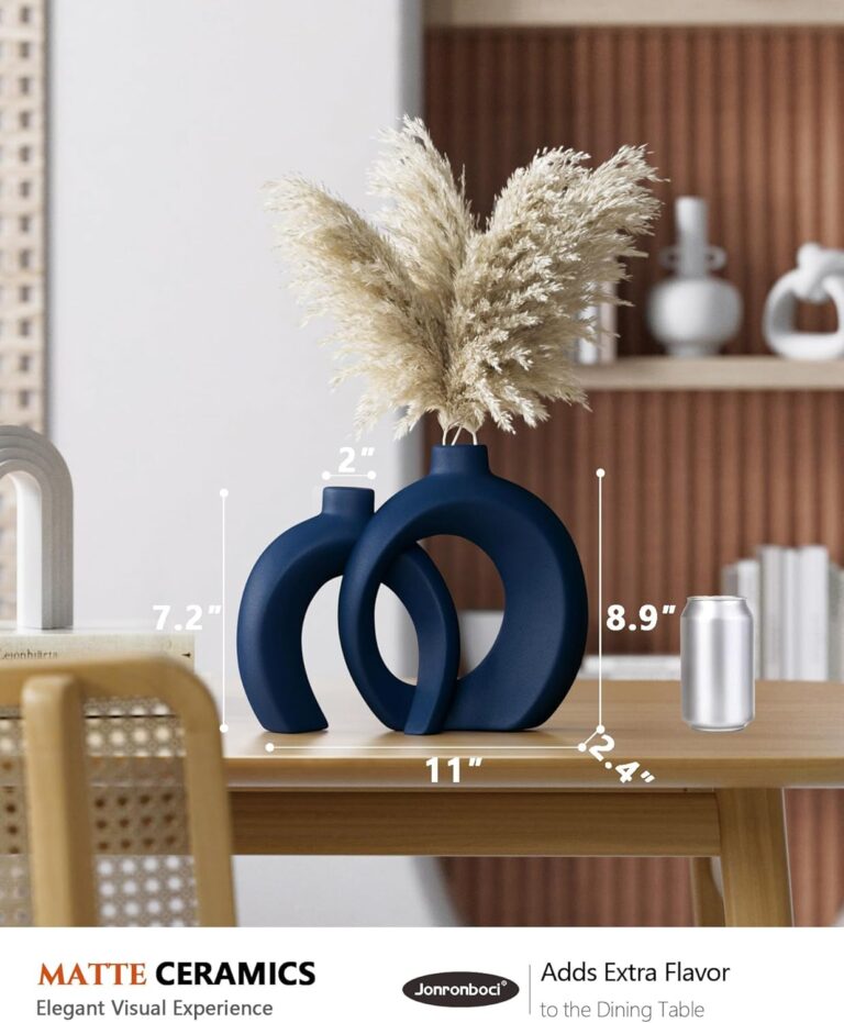 Blue ceramic vase