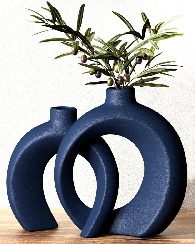 top blue vases