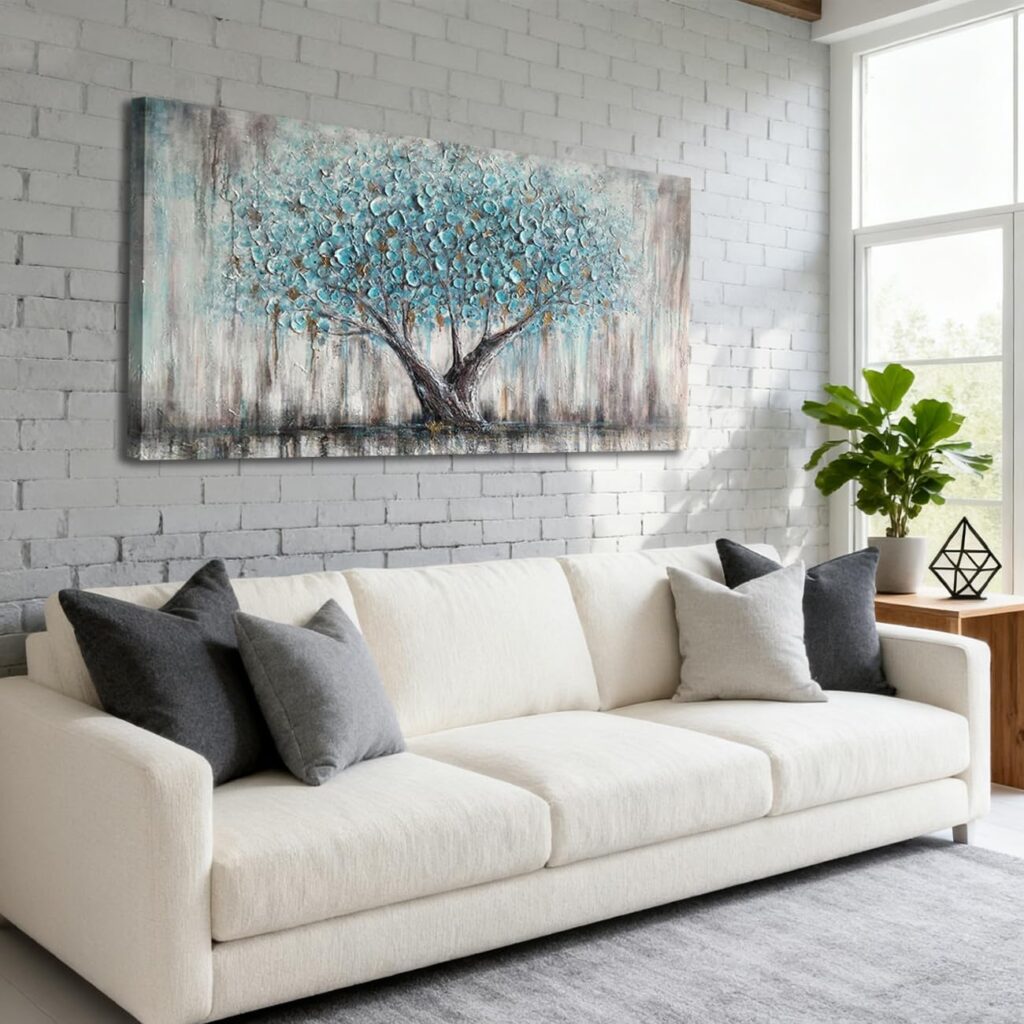 best blue tree wall art 2026