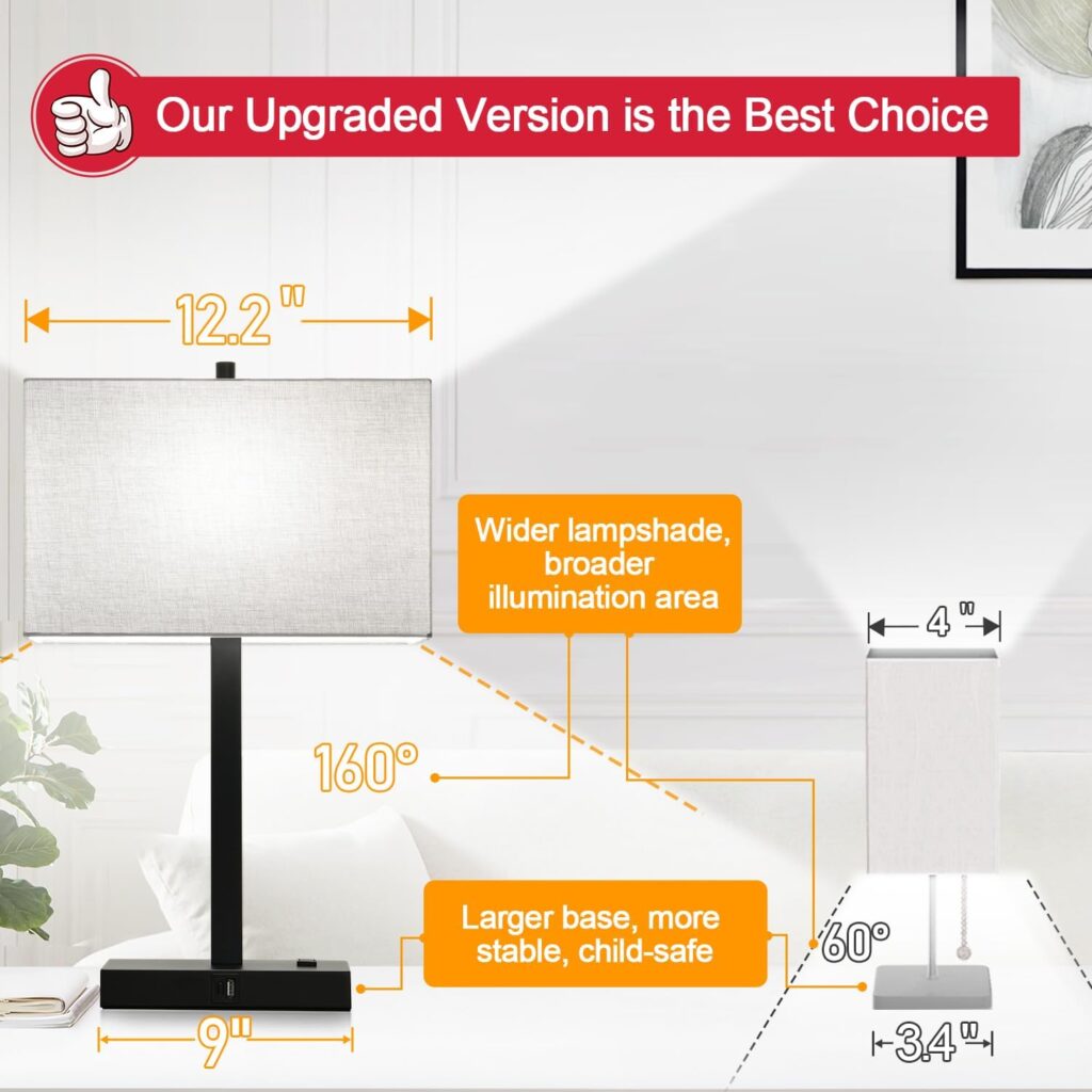 Top table lamp for bedroom